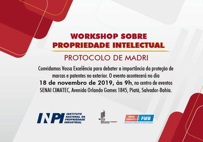OMPI/INPI promovem workshop sobre Propriedade Intelectual